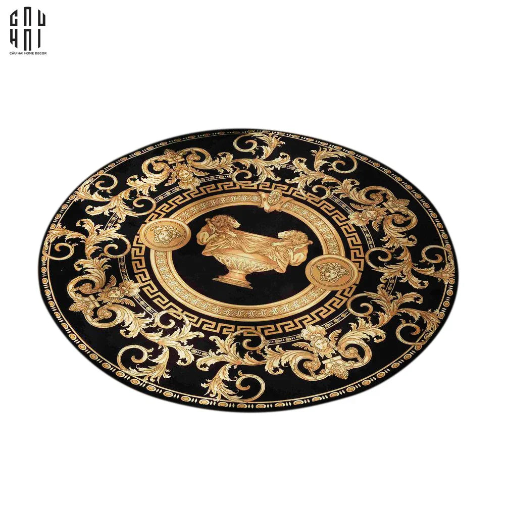 THẢM TRÒN BAROCCO - DARK GOLD