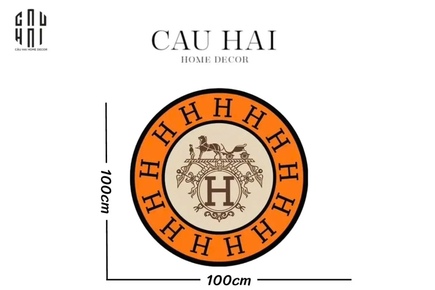 THẢM TRÒN DA D100 MULTI-H HELIOS-CẬU HAI HOME DECOR