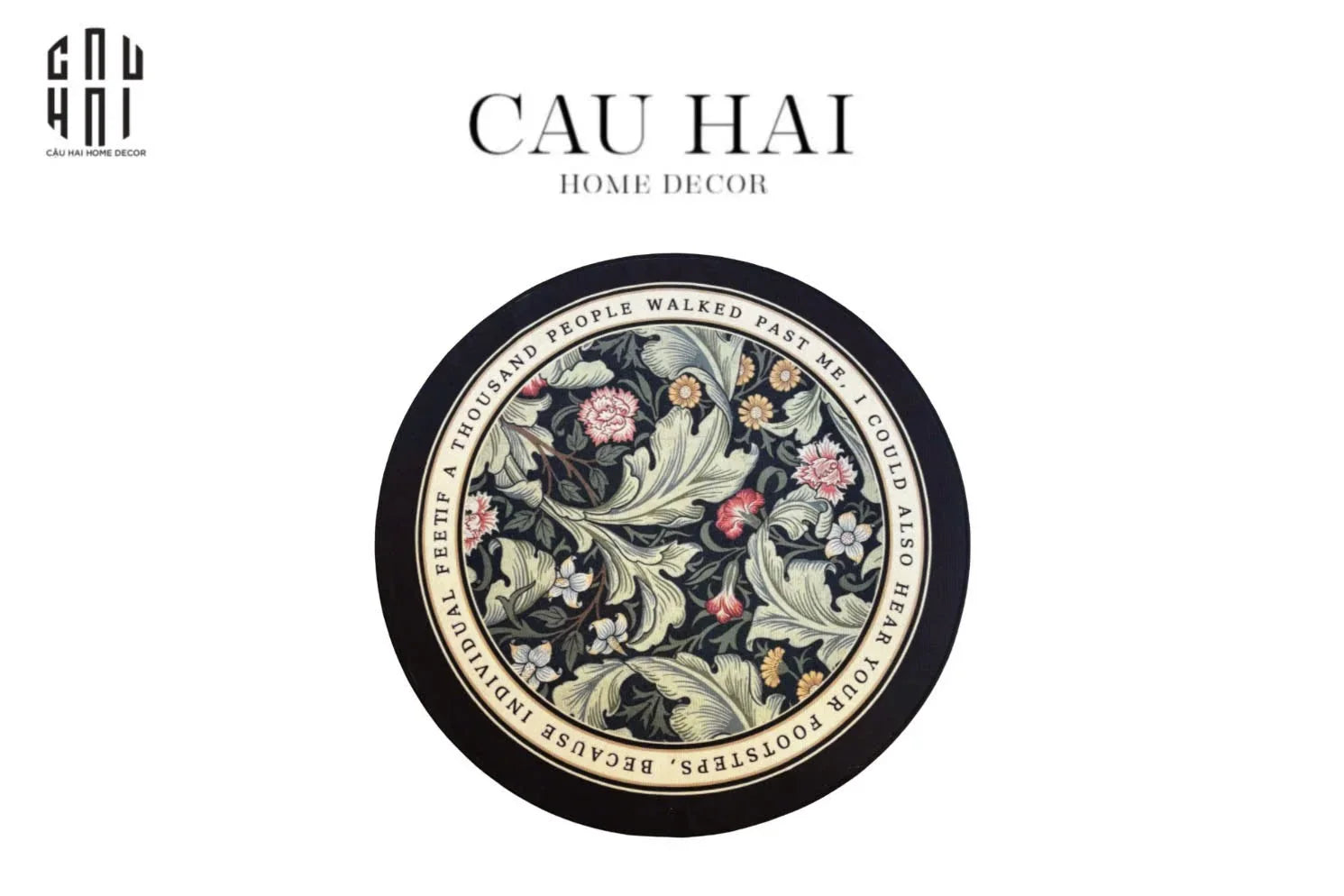 THẢM TRÒN NHUNG BỈ D100 - ROUND CARPET BOTANICA