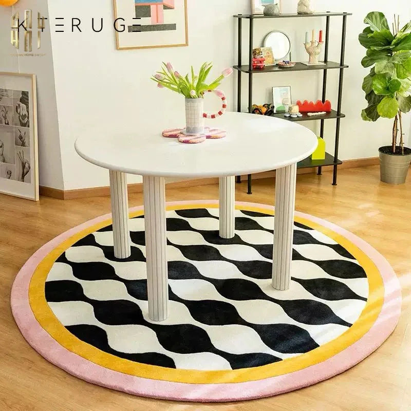 THẢM TRÒN NHUNG BỈ D120 - ILLUSION CIRCLE