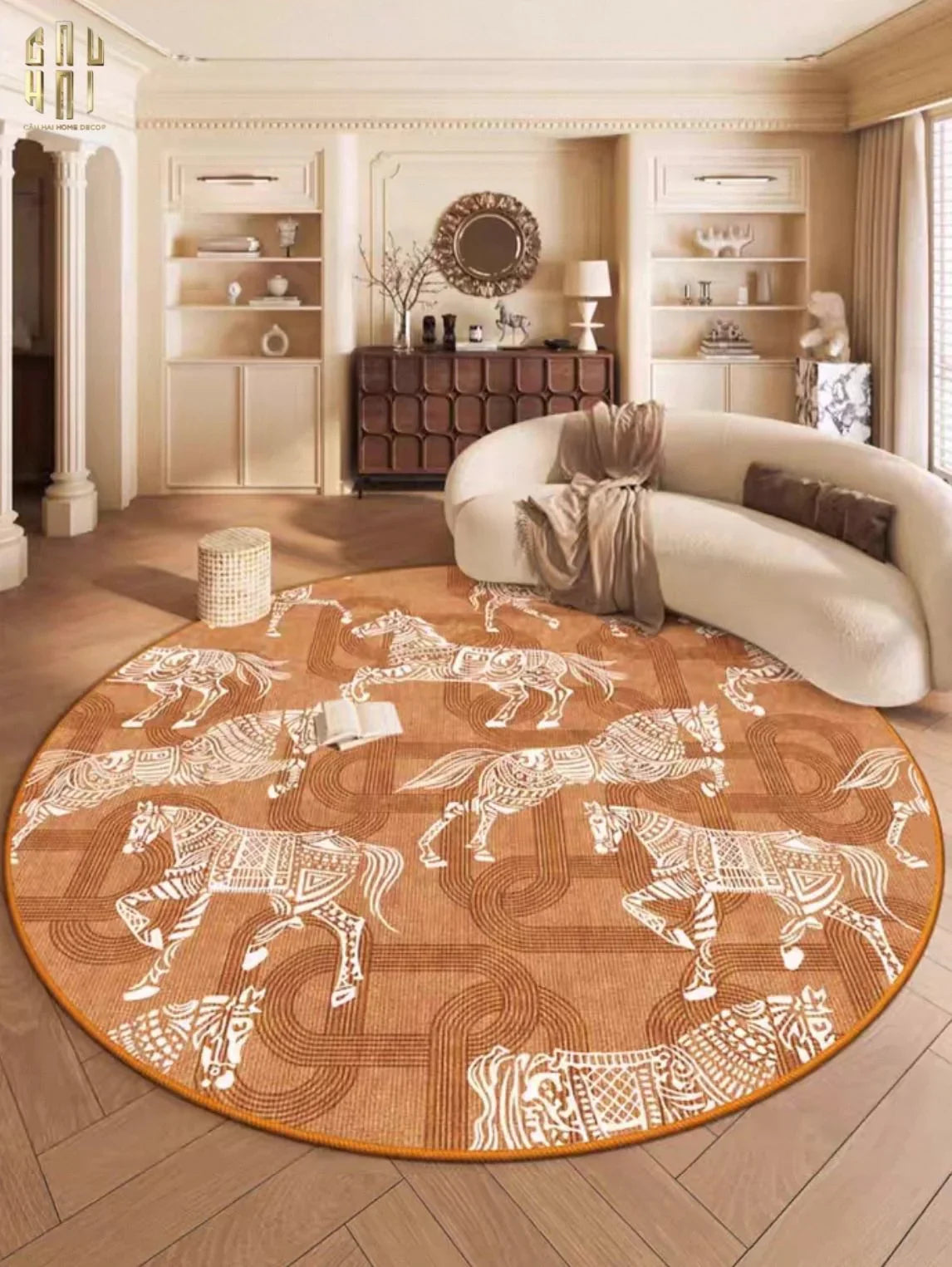 THẢM TRÒN NHUNG BỈ D140/160/200 - ARRAKIS CAVALIER