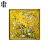 TRANH CANVAS SAKURA YELLOW - KHUNG CỔ ĐIỂN-CẬU HAI HOME DECOR