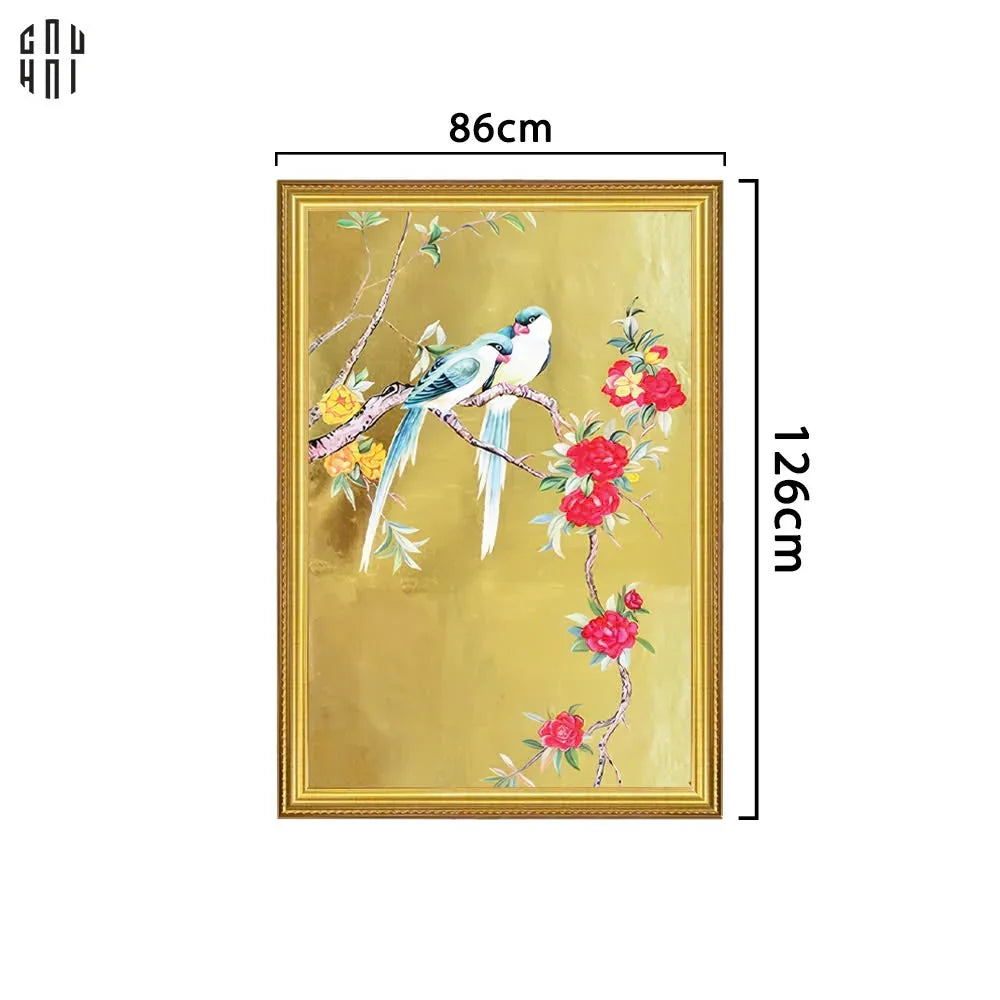 TRANH CANVAS XUÂN ĐÀO 80X120CM-CẬU HAI HOME DECOR