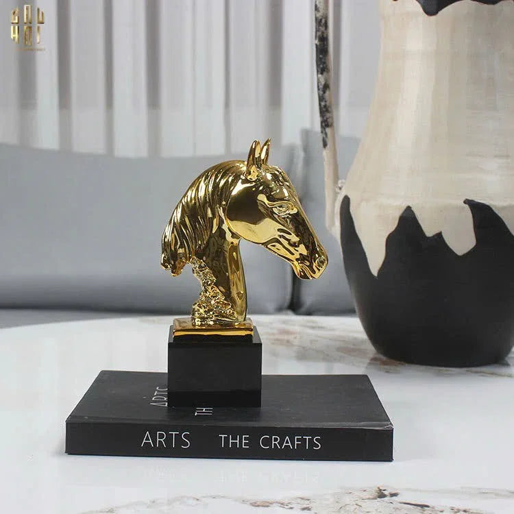 TƯỢNG GILDED CHEVAL - BLACK MARBLE FW25
