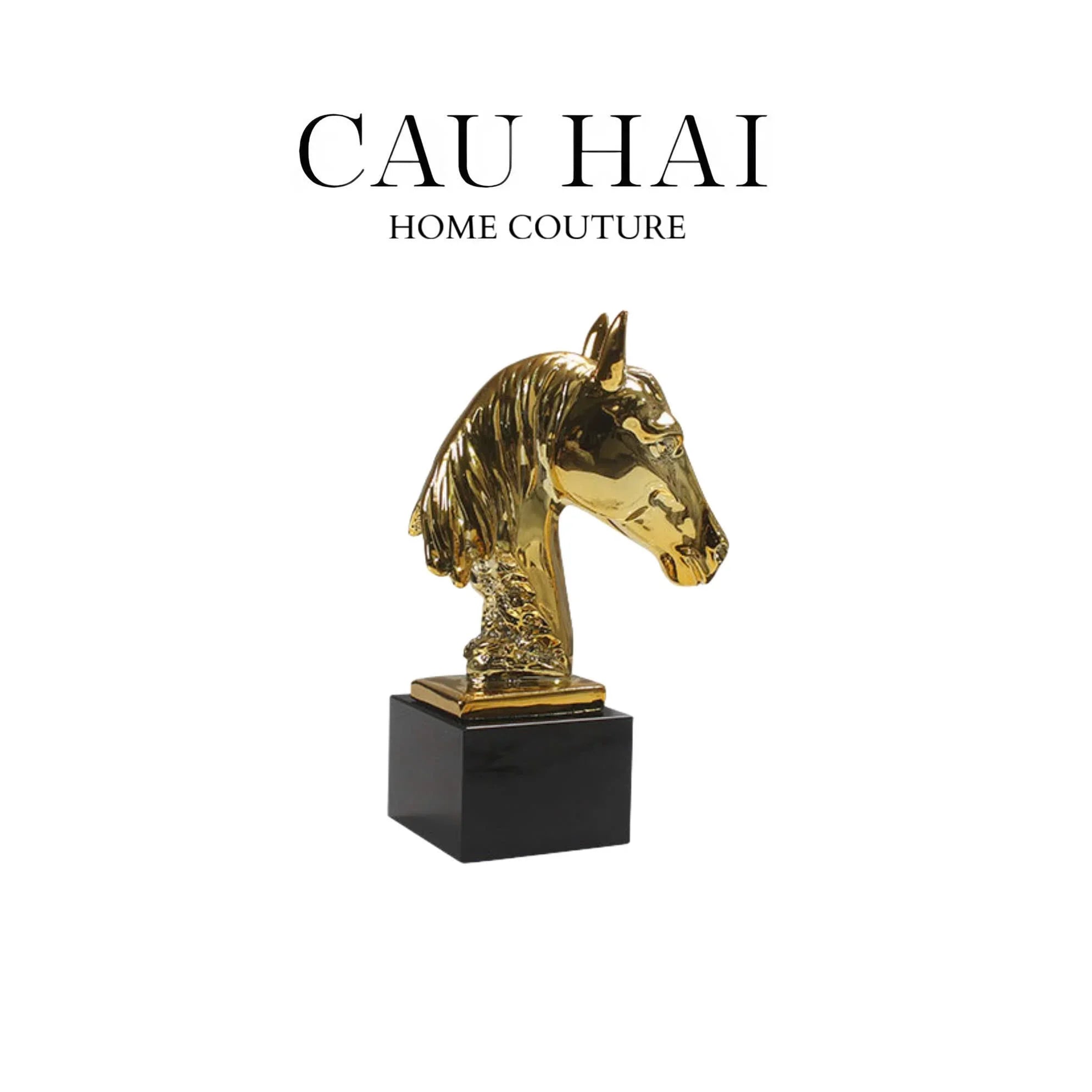 TƯỢNG GILDED CHEVAL - BLACK MARBLE FW25
