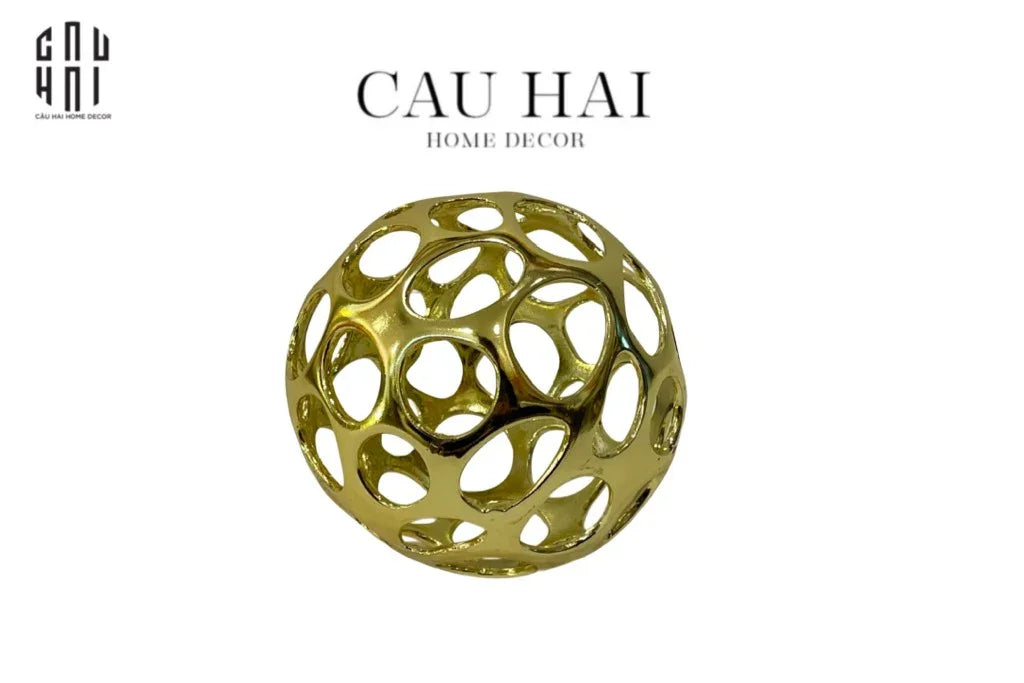 TƯỢNG GOLDEN PLANET - SIZE L-CẬU HAI HOME DECOR