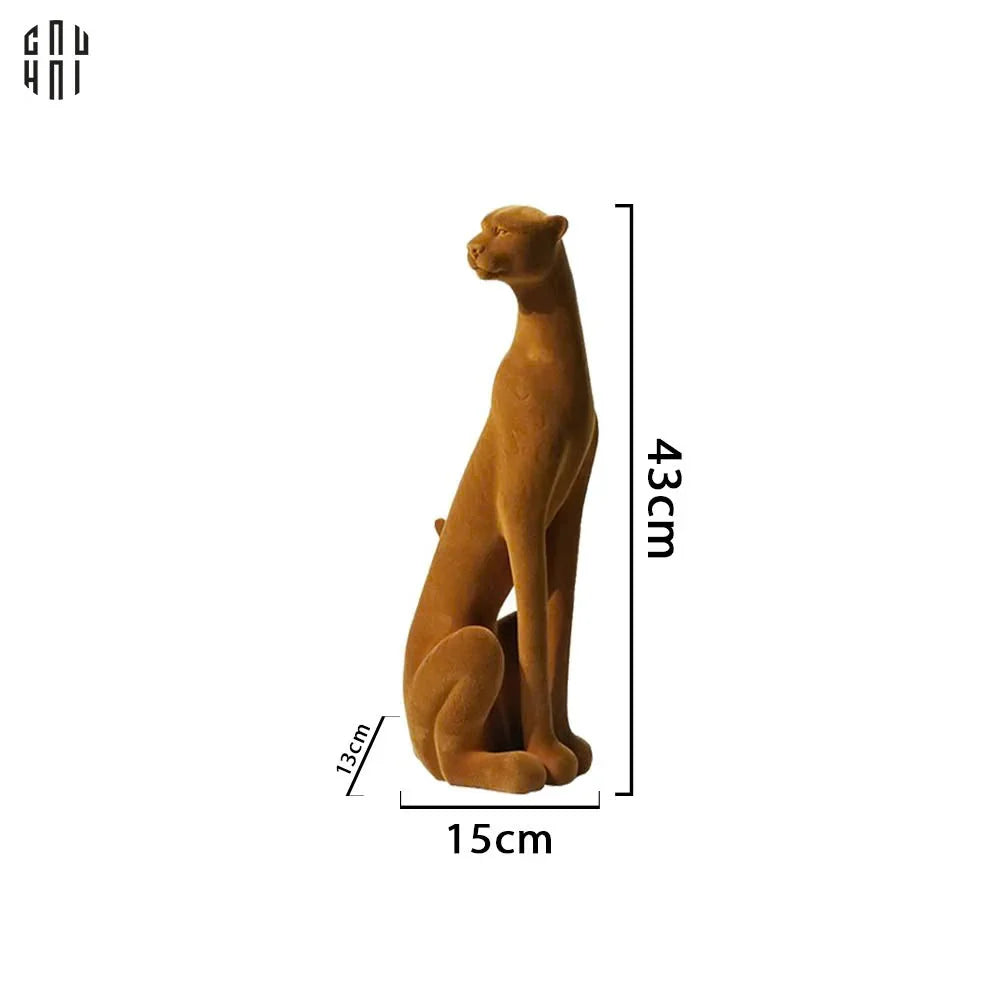 TƯỢNG MAJESTIC LEOPARD - STANDING-CẬU HAI HOME DECOR