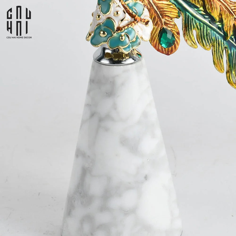 TƯỢNG PHƯỢNG HOÀNG METALLIC MYTHICAL PHOENIX-CẬU HAI HOME DECOR