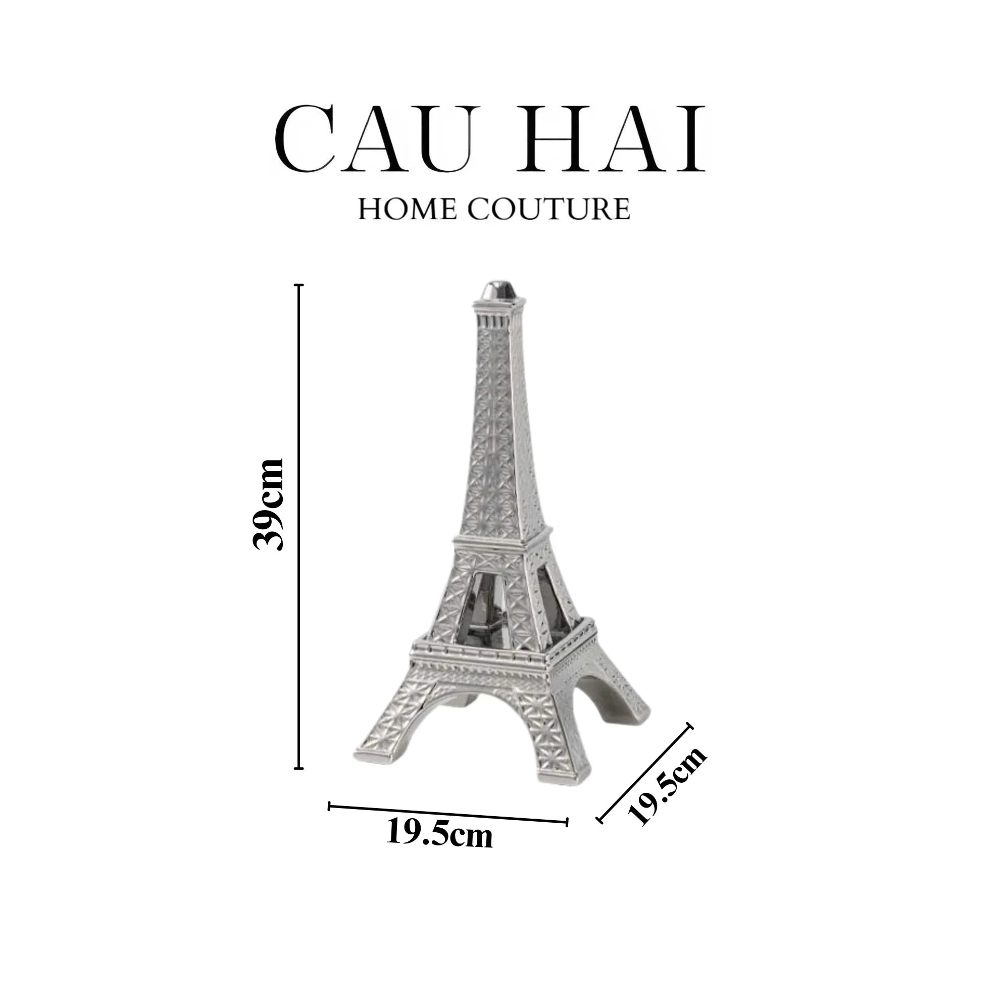 TƯỢNG PLATINUM EIFFEL TOWER H39
