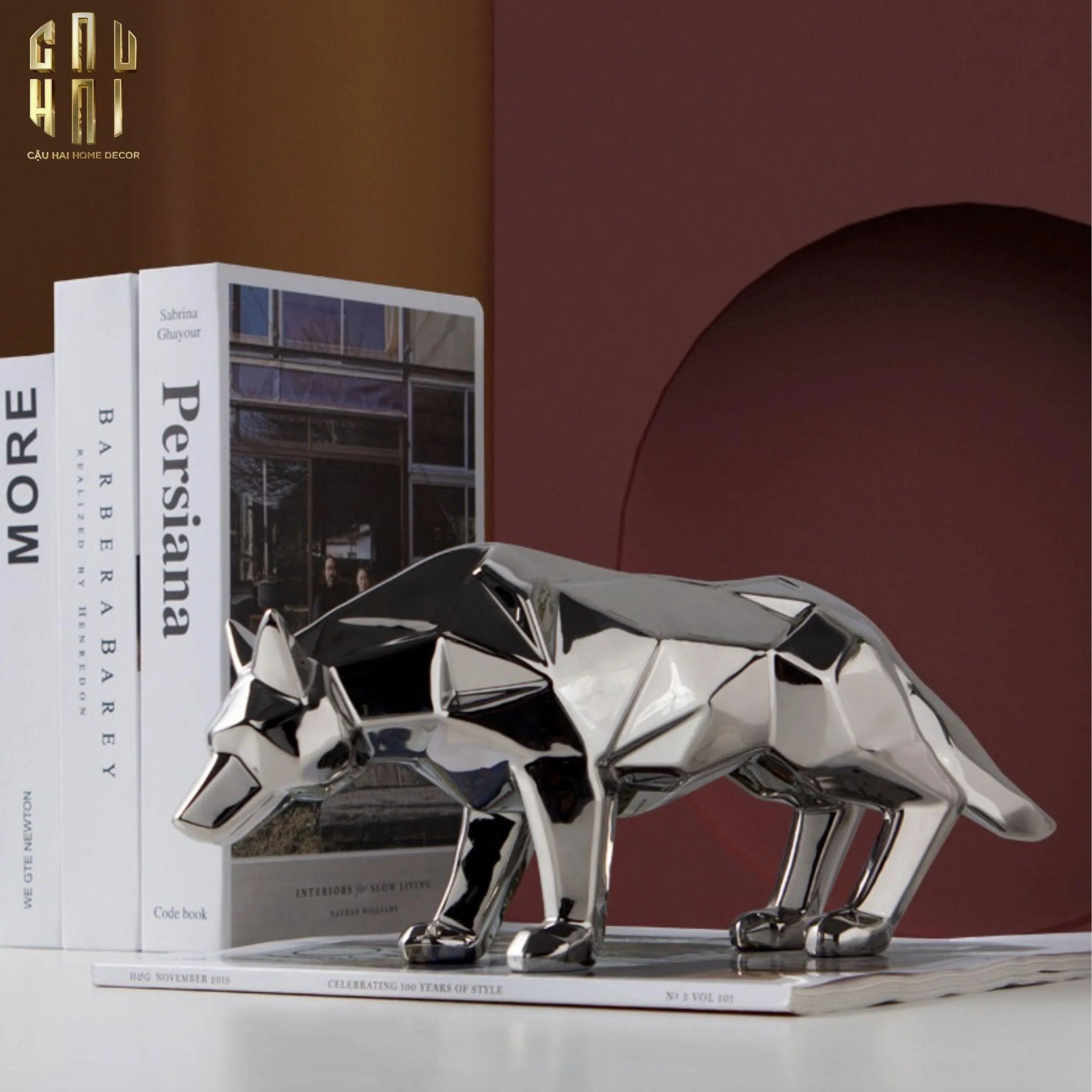 TƯỢNG PLATINUM GEOMETRIC WOLF FW25