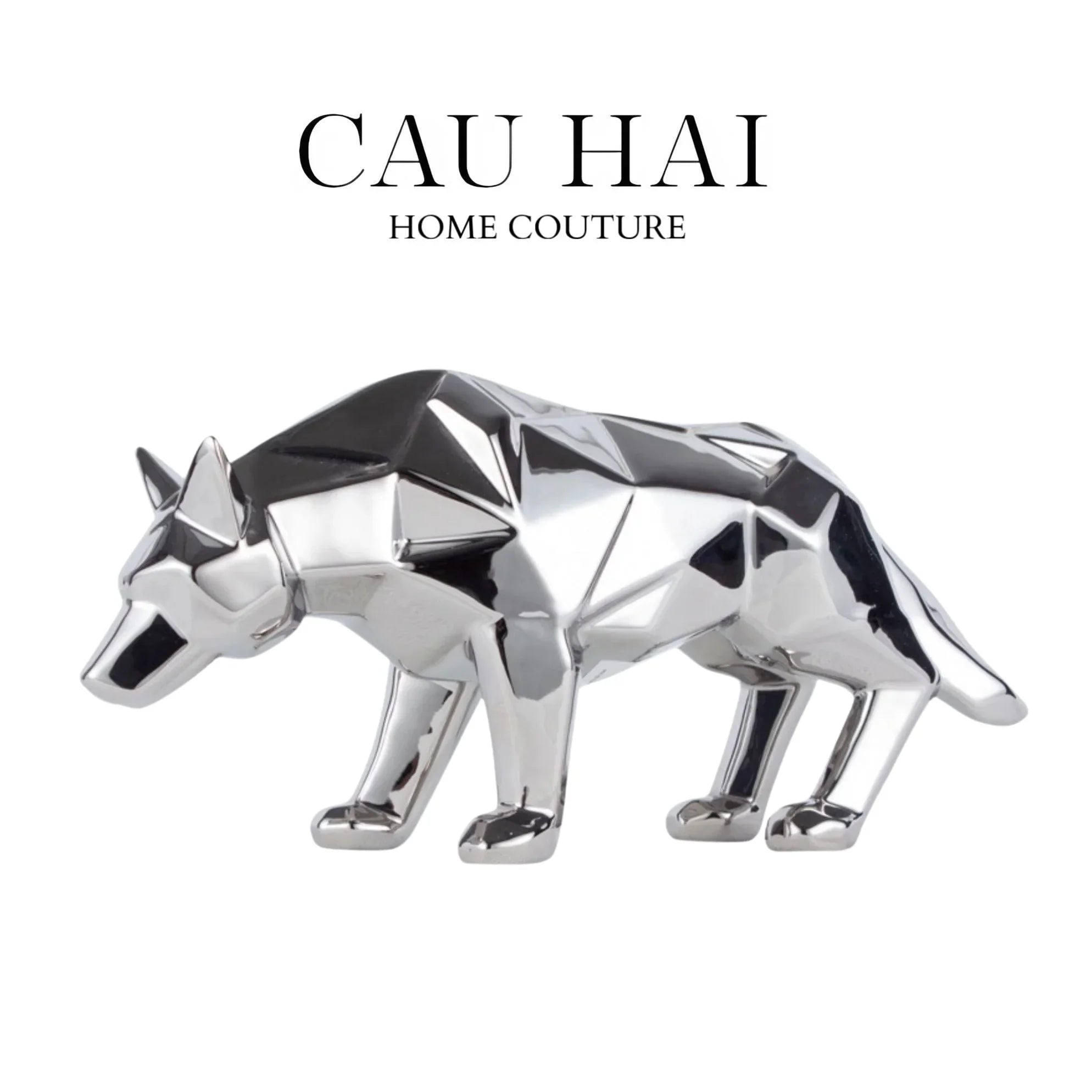 TƯỢNG PLATINUM GEOMETRIC WOLF FW25