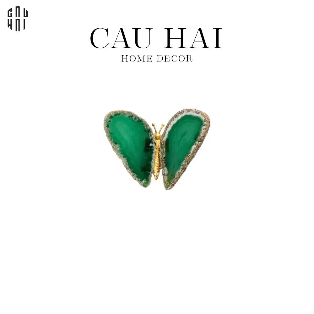 TƯỢNG TRANG TRÍ ONYX BUTTERFLY - GREEN