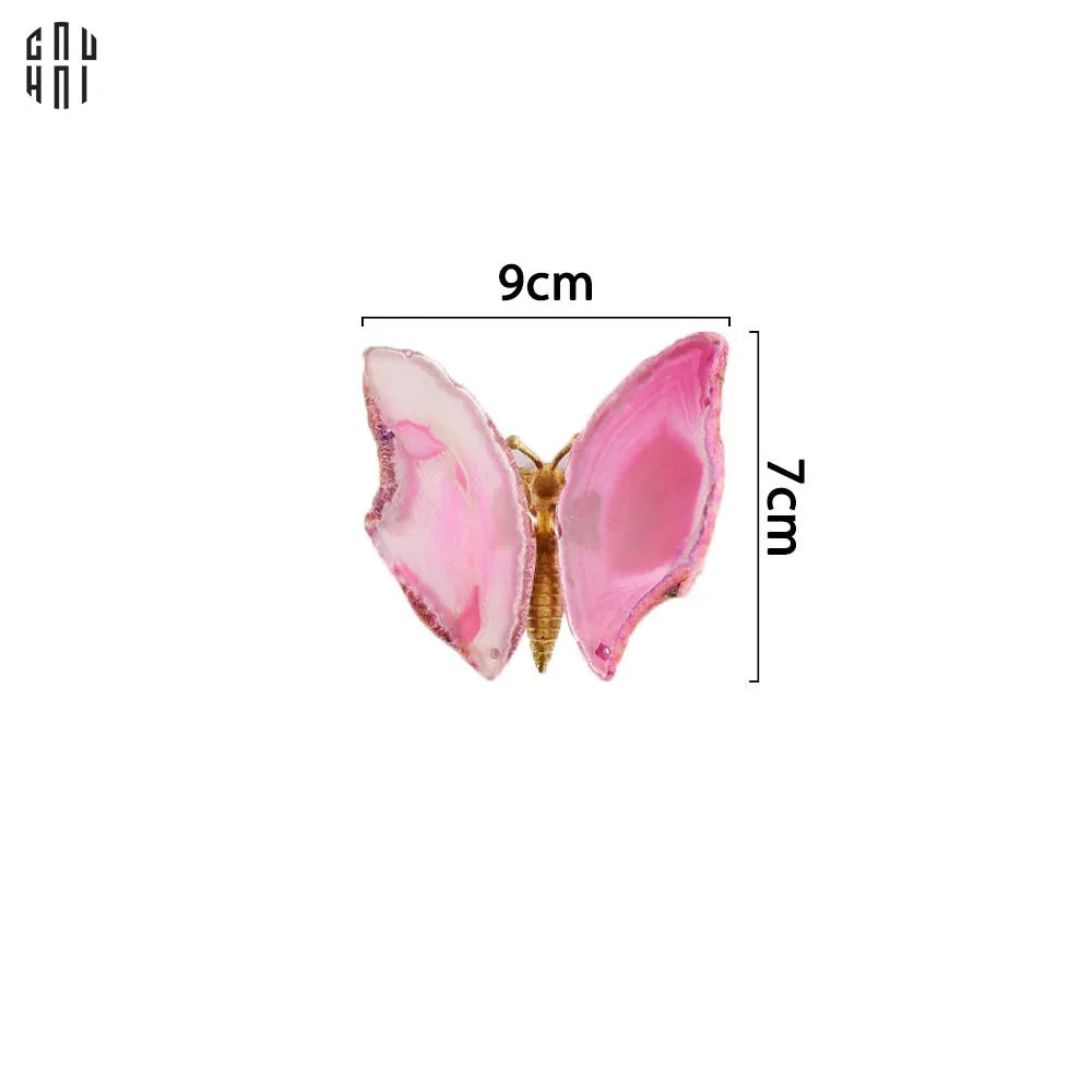 TƯỢNG TRANG TRÍ ONYX BUTTERFLY - PINK