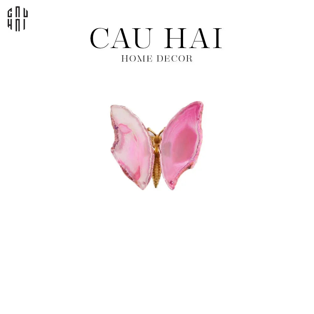 TƯỢNG TRANG TRÍ ONYX BUTTERFLY - PINK