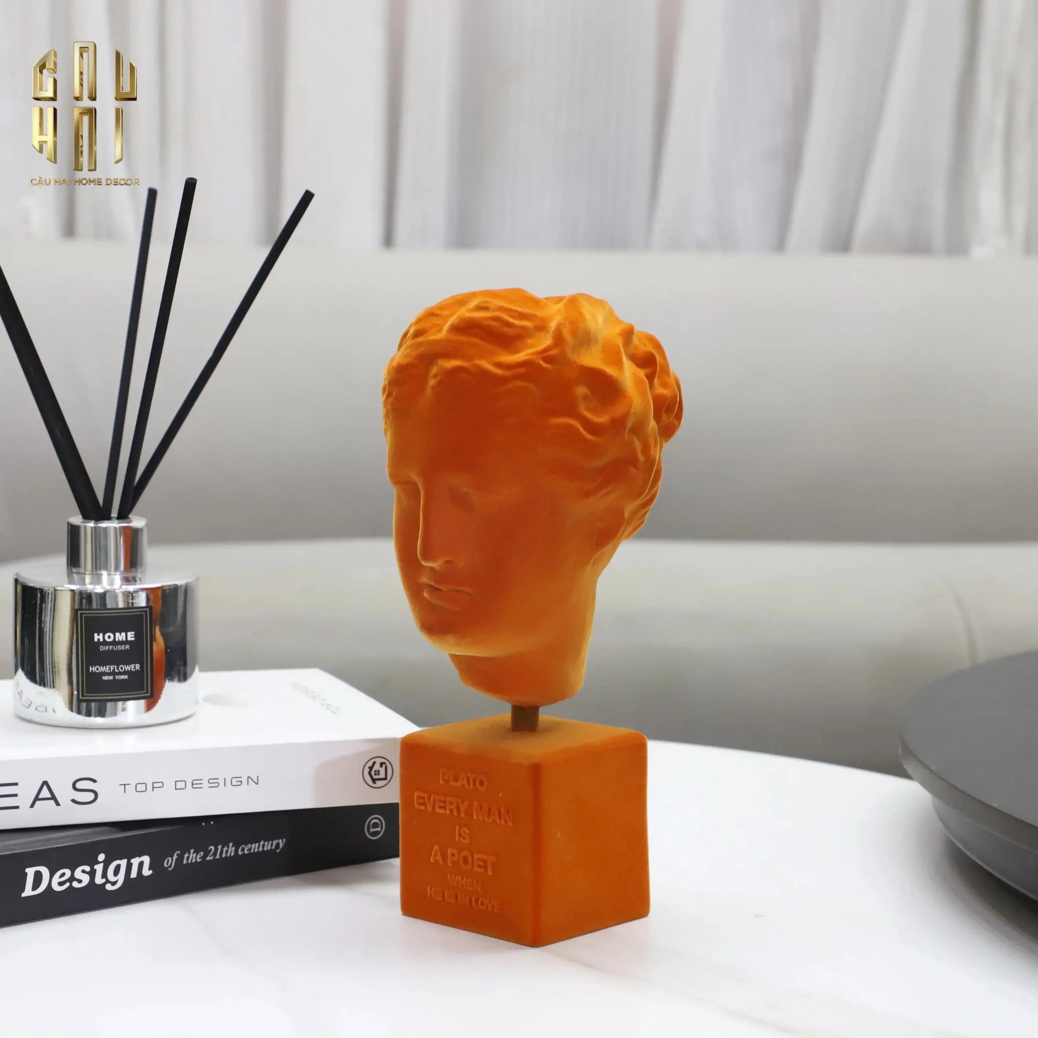 TƯỢNG VELVET PLATO QUOTE BUST FW25