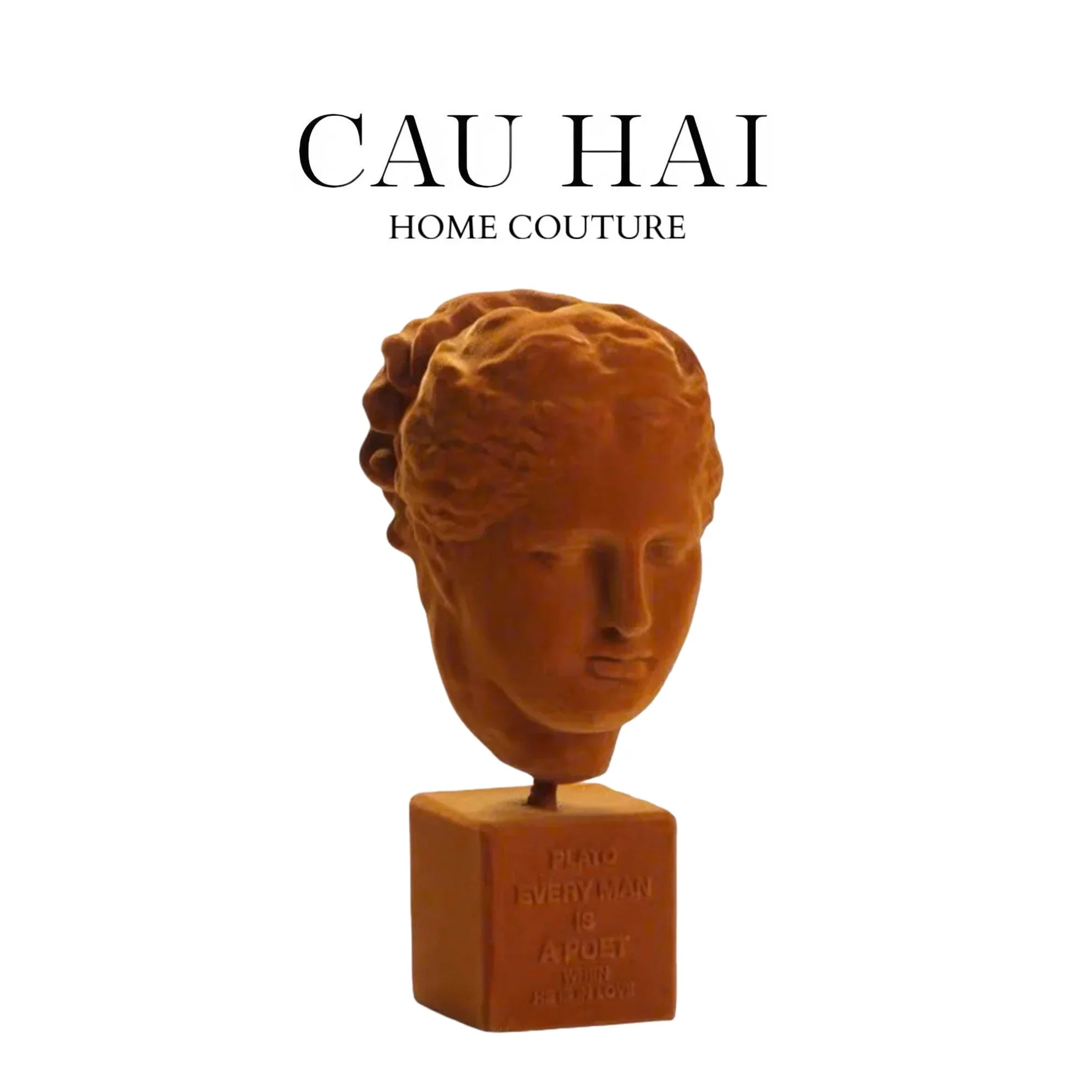 TƯỢNG VELVET PLATO QUOTE BUST FW25