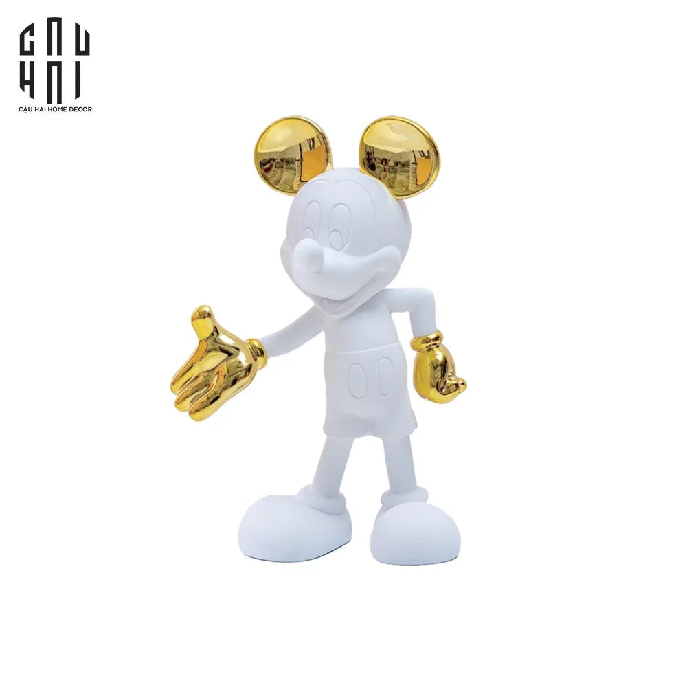 TƯỢNG WHITE & GOLD MICKEY