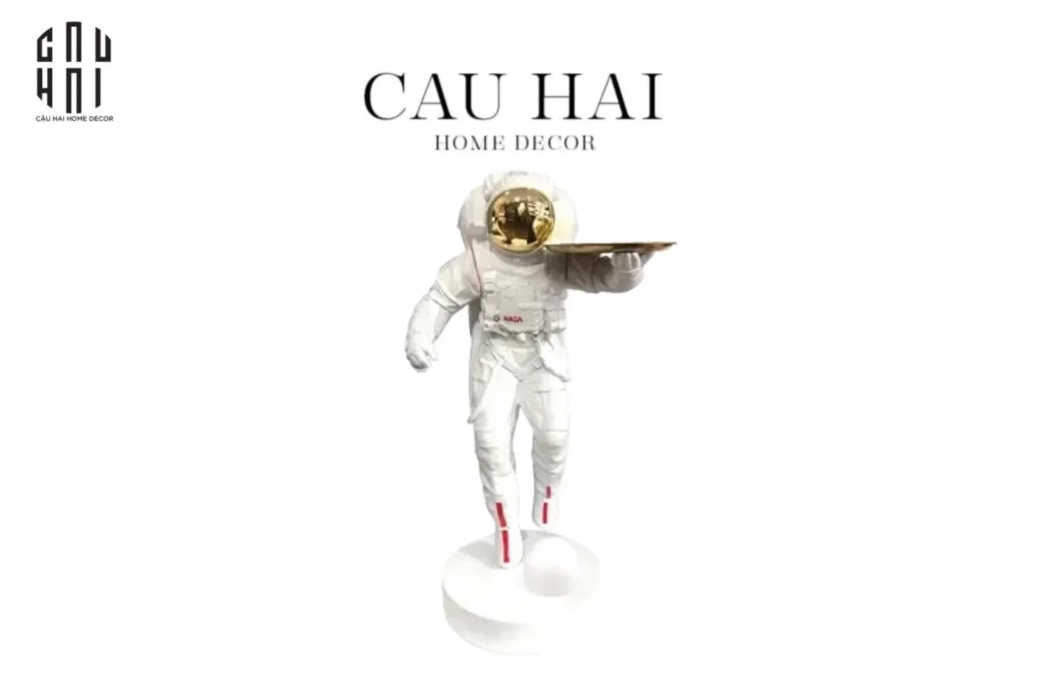 TƯỢNG XTREME ASTRONAUT – WHITE SS25-CẬU HAI HOME DECOR