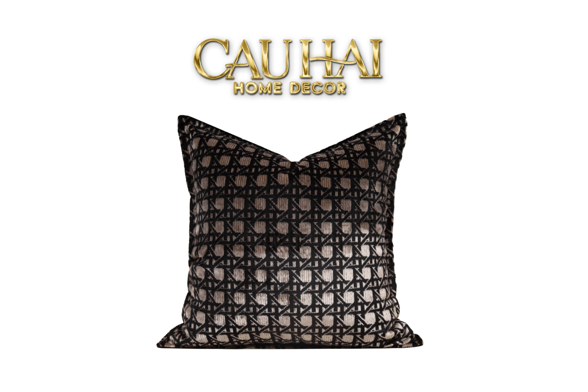 VỎ GỐI NHUNG ARGENT VELVET CANNAGE ENIGMA 45-1- Cậu Hai Home Decor