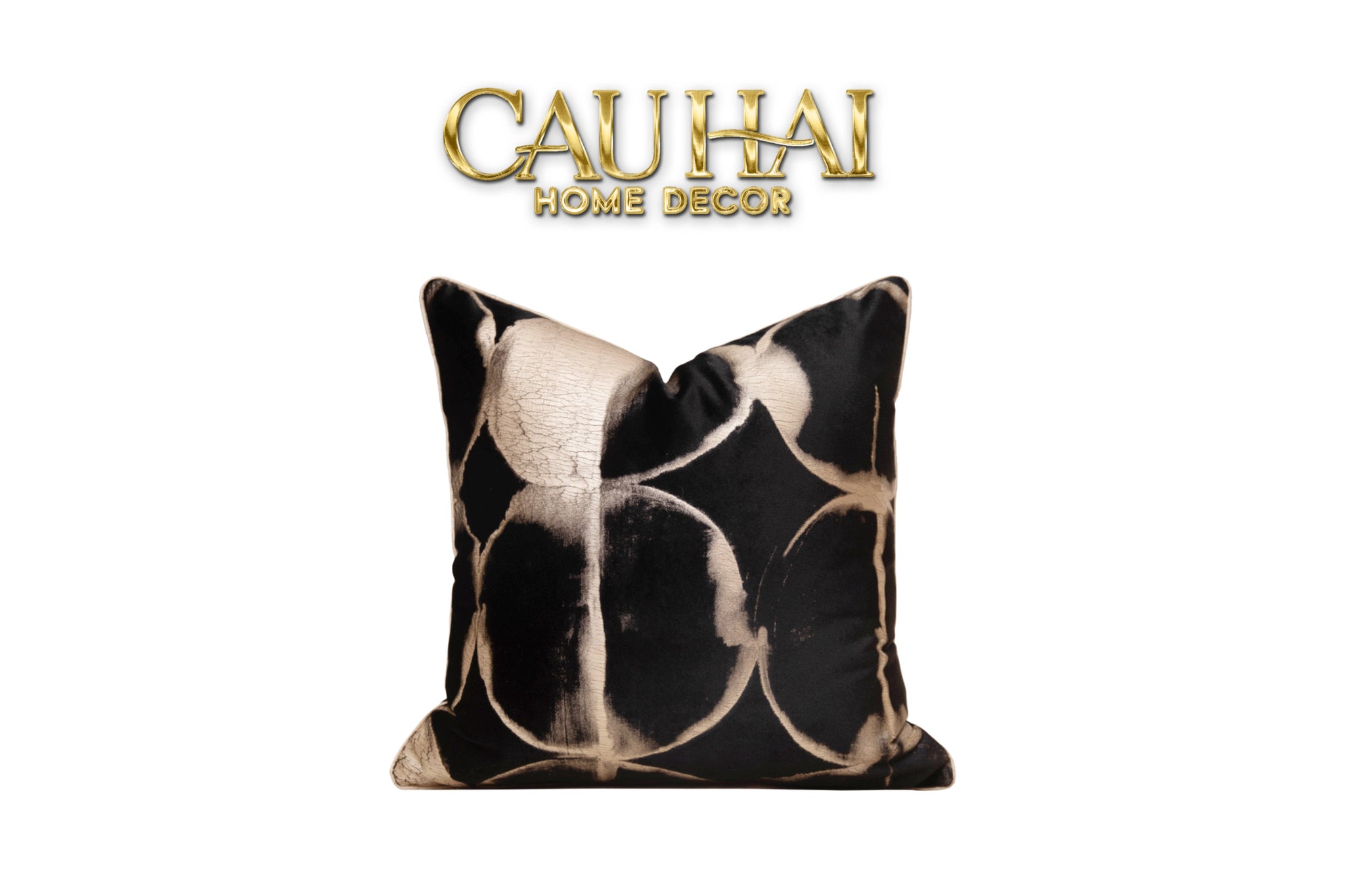 VỎ GỐI NHUNG AURUM FOIL STAMP 45-1- Cậu Hai Home Decor