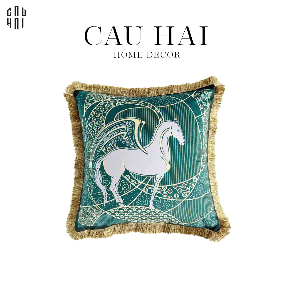 VỎ GỐI NHUNG ECLIPSE 45.-CẬU HAI HOME DECOR
