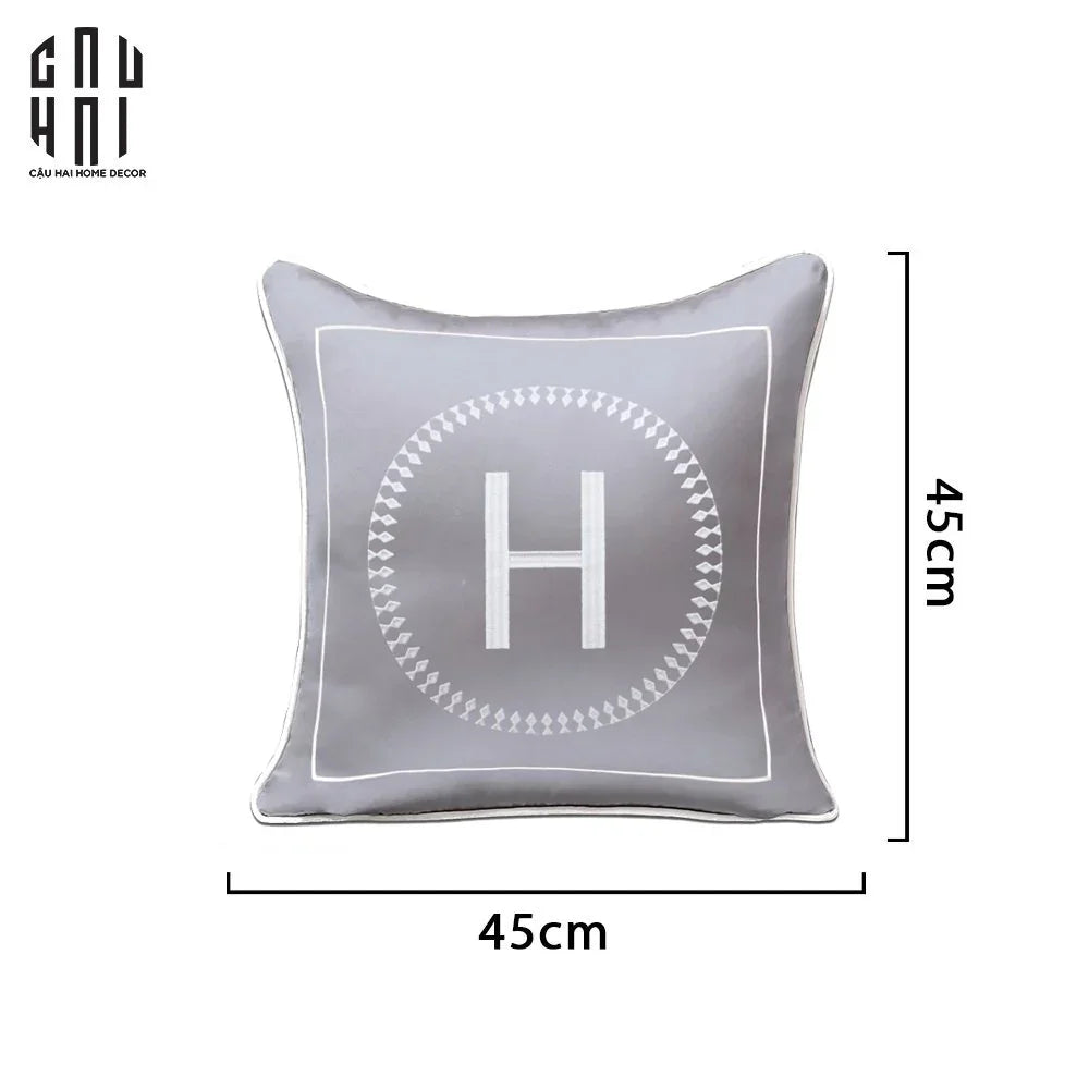 VỎ GỐI SOFA LỤA HORA - GRAY 45.