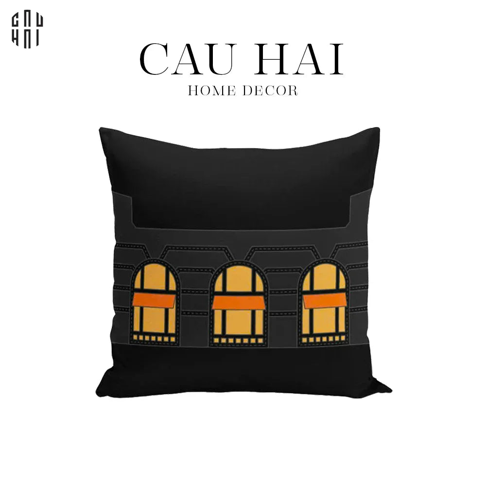 VỎ GỐI SOFA MULTI DOORS - BLACK 45.