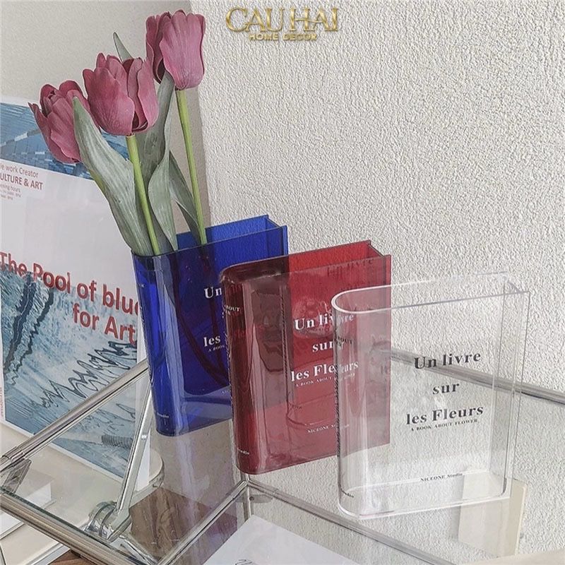 BÌNH HOA ACRYLIC BOOK ABOUT FLOWER