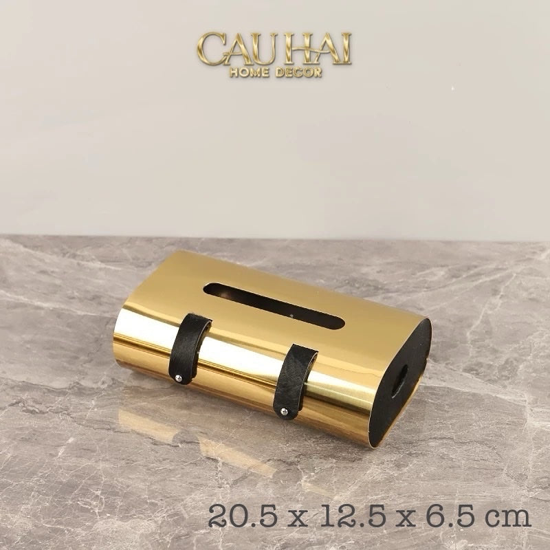 HỘP KHĂN GIẤY METALIC LUX FUR SAVOIR LUMIÈRE