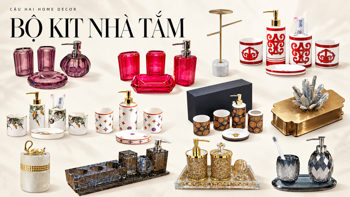 bộ kit nhà tắm | Cậu Hai Home Decor
