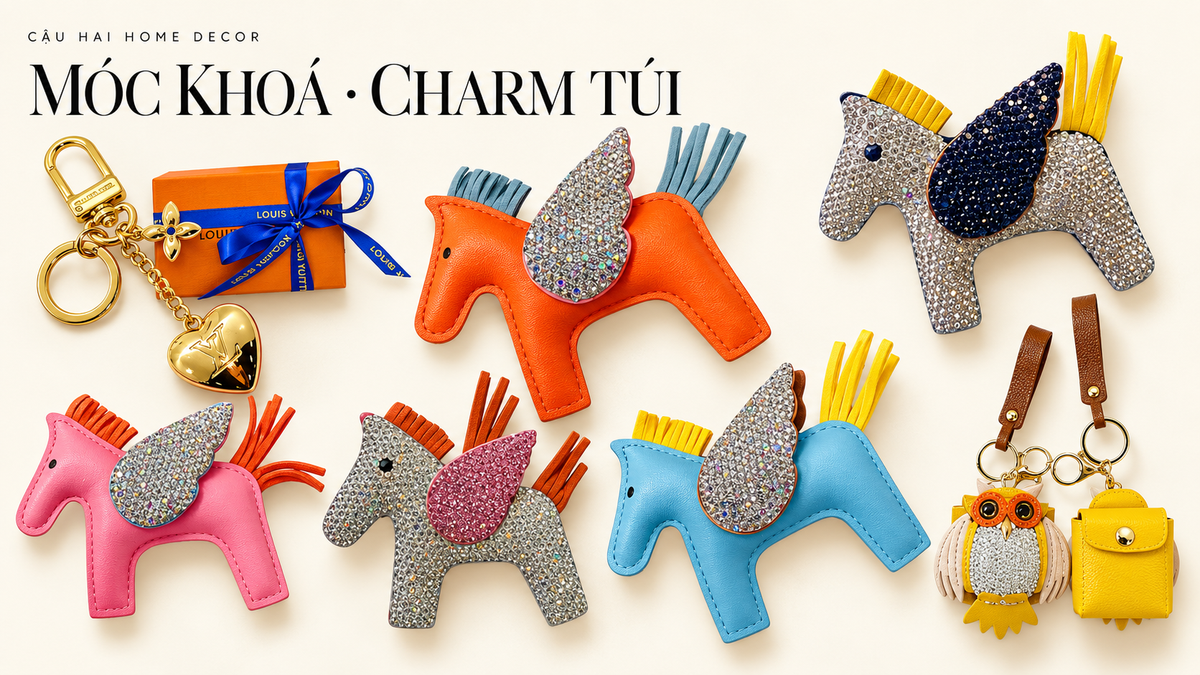 móc khóa và charm túi | Cậu Hai Home Decor