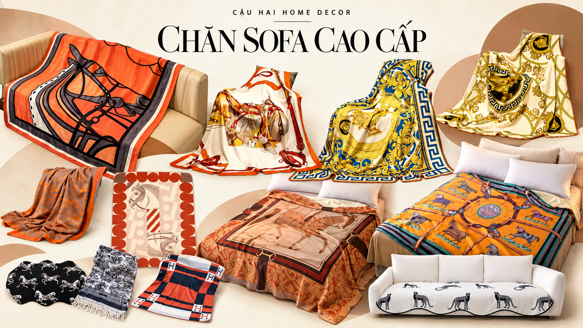 chăn sofa cao cấp | Cậu Hai Home Decor