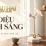 Vũ điệu ánh sáng – Tượng chim ruồi và hoa pha lê, Cậu Hai Home Decor