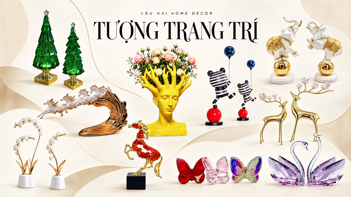 tượng trang trí cao cấp | Cậu Hai Home Decor