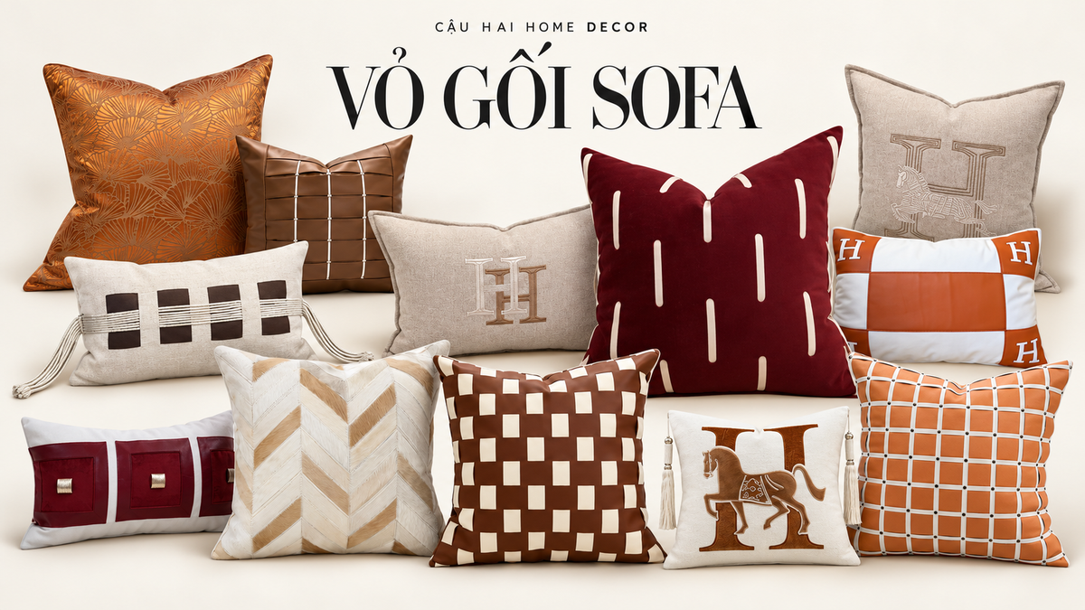 vỏ gối sofa | Cậu Hai Home Decor