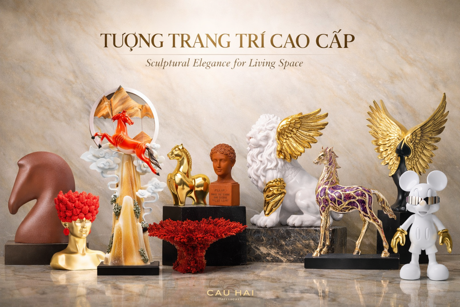 TƯỢNG TRANG TRÍ-CẬU HAI HOME DECOR