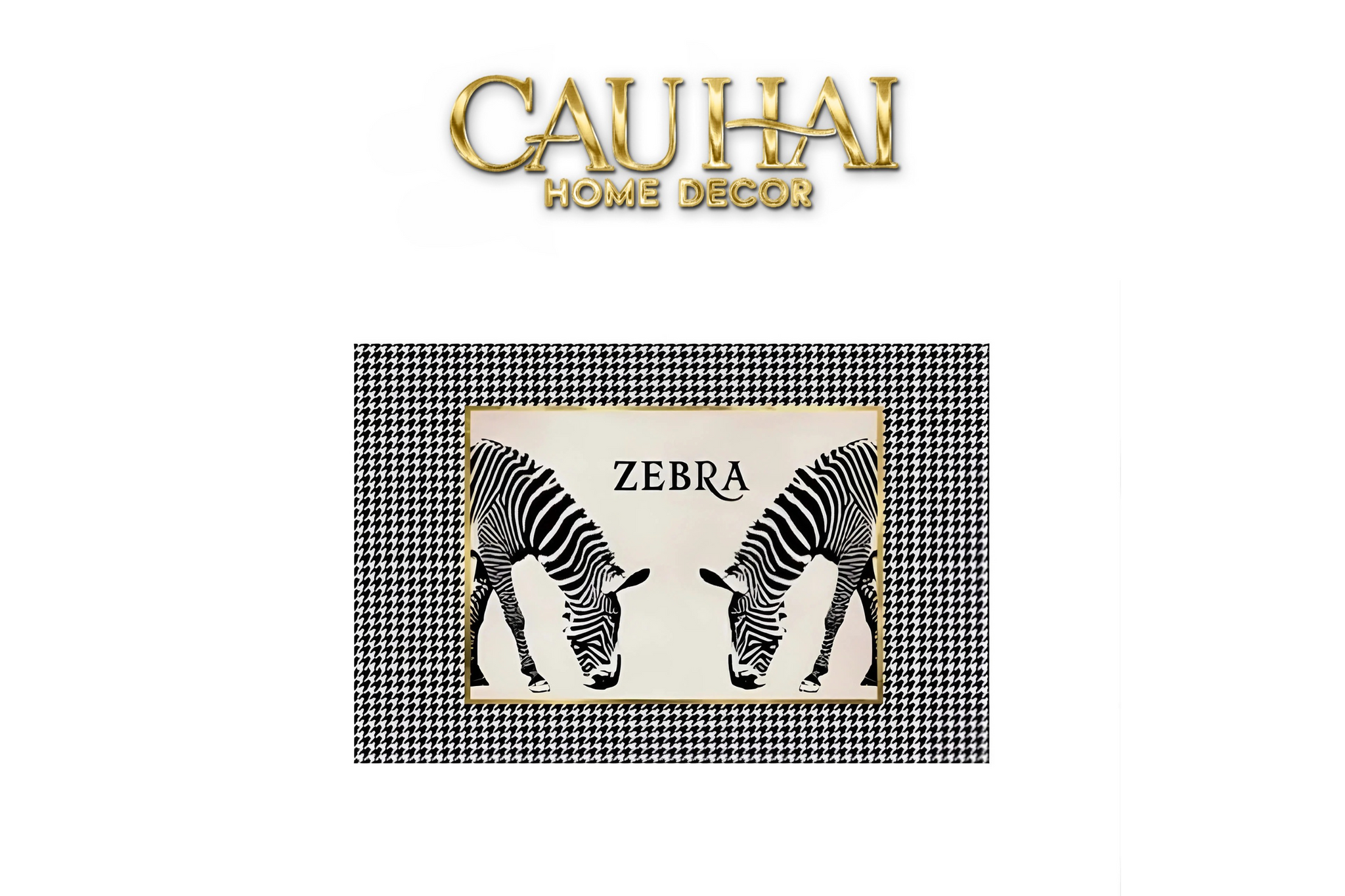THẢM CỬA DA 100X120 - HOUND ZEBRA-CẬU HAI HOME DECOR