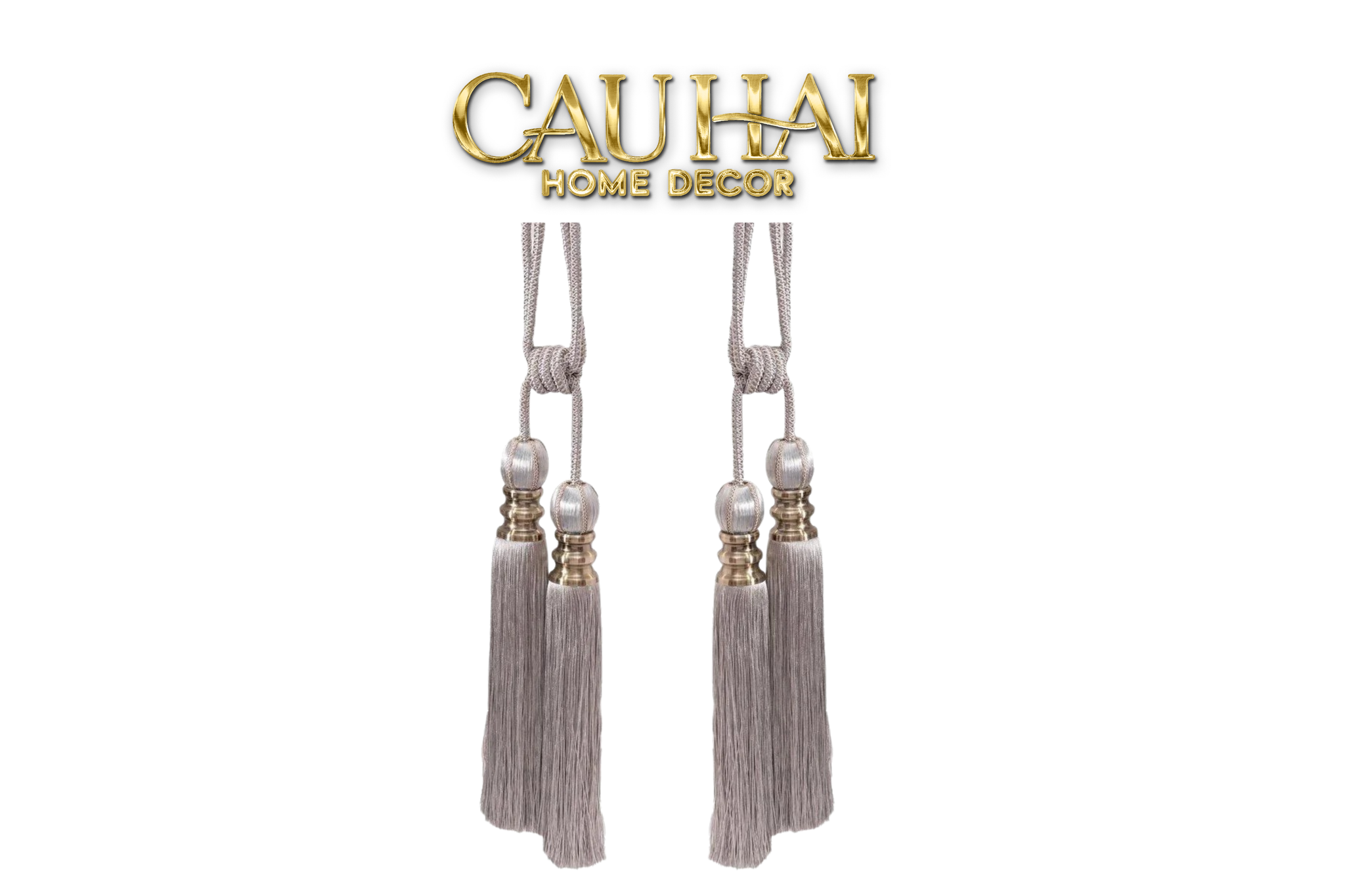 PLATINUM TASSEL CURTAIN TIEBACK 2PCS