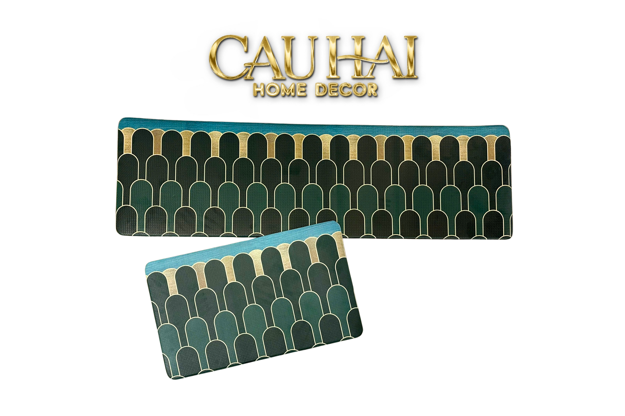 SET THẢM BẾP DA 1M5 - THE EMERALD ARCH-CẬU HAI HOME DECOR
