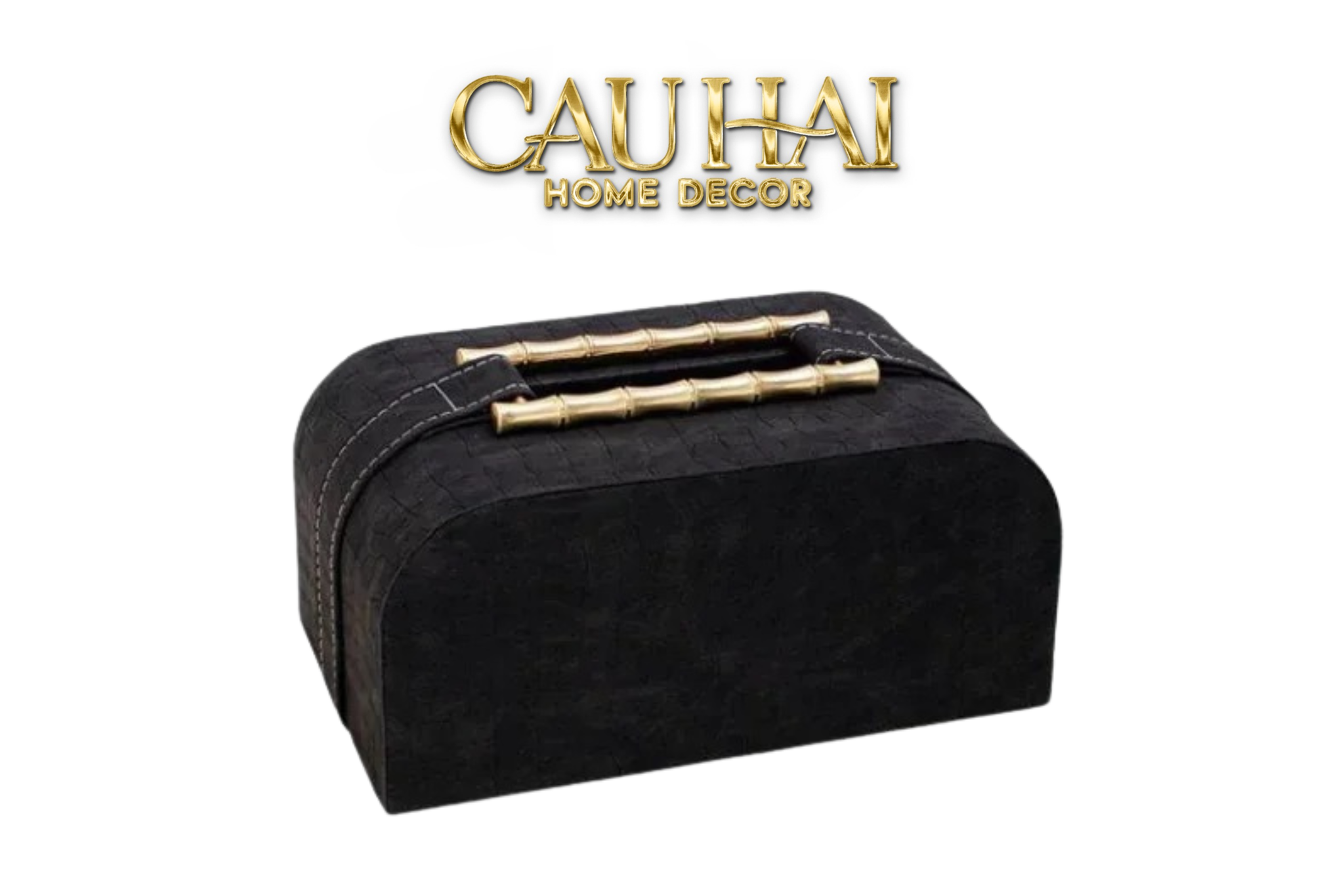 HOME COUTURE - HỘP KHĂN GIẤY BAMBOO BLACK