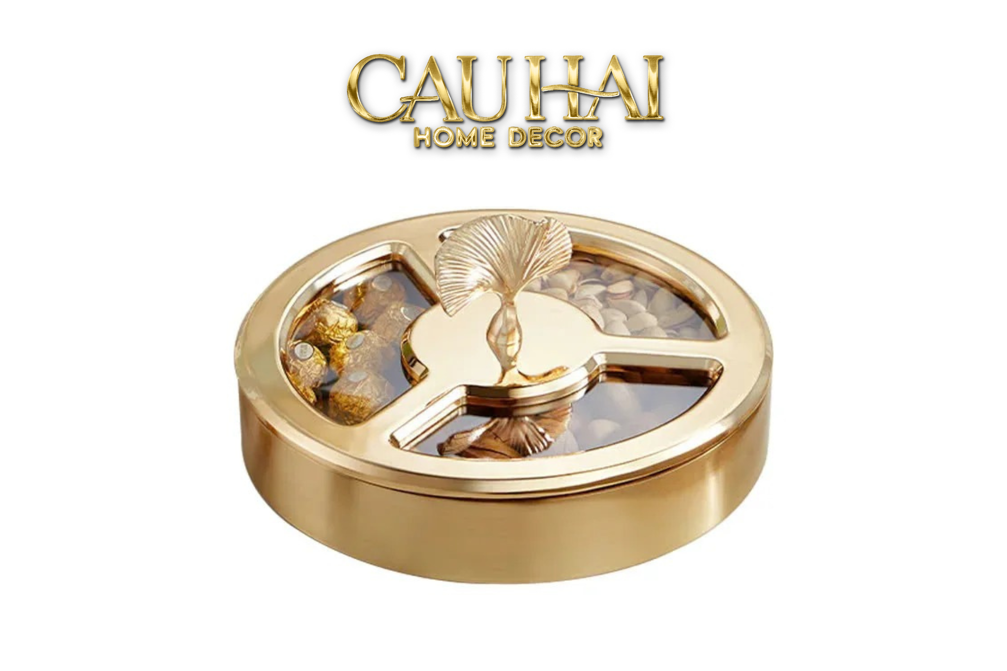 Tết Couture - Hộp Bánh Mứt Lá Ngân Hạnh Ginkgo Lumière