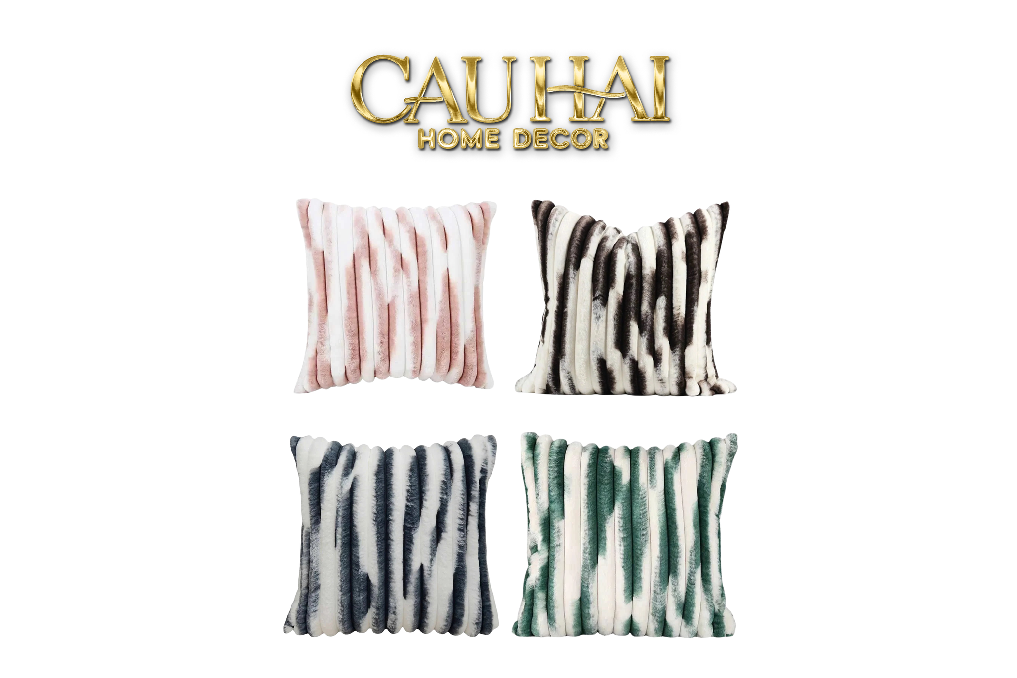 Fêtes Couture - Vỏ Gối Lông Atélier Lux Fur Lapin Spéciale Collection-CẬU HAI HOME DECOR