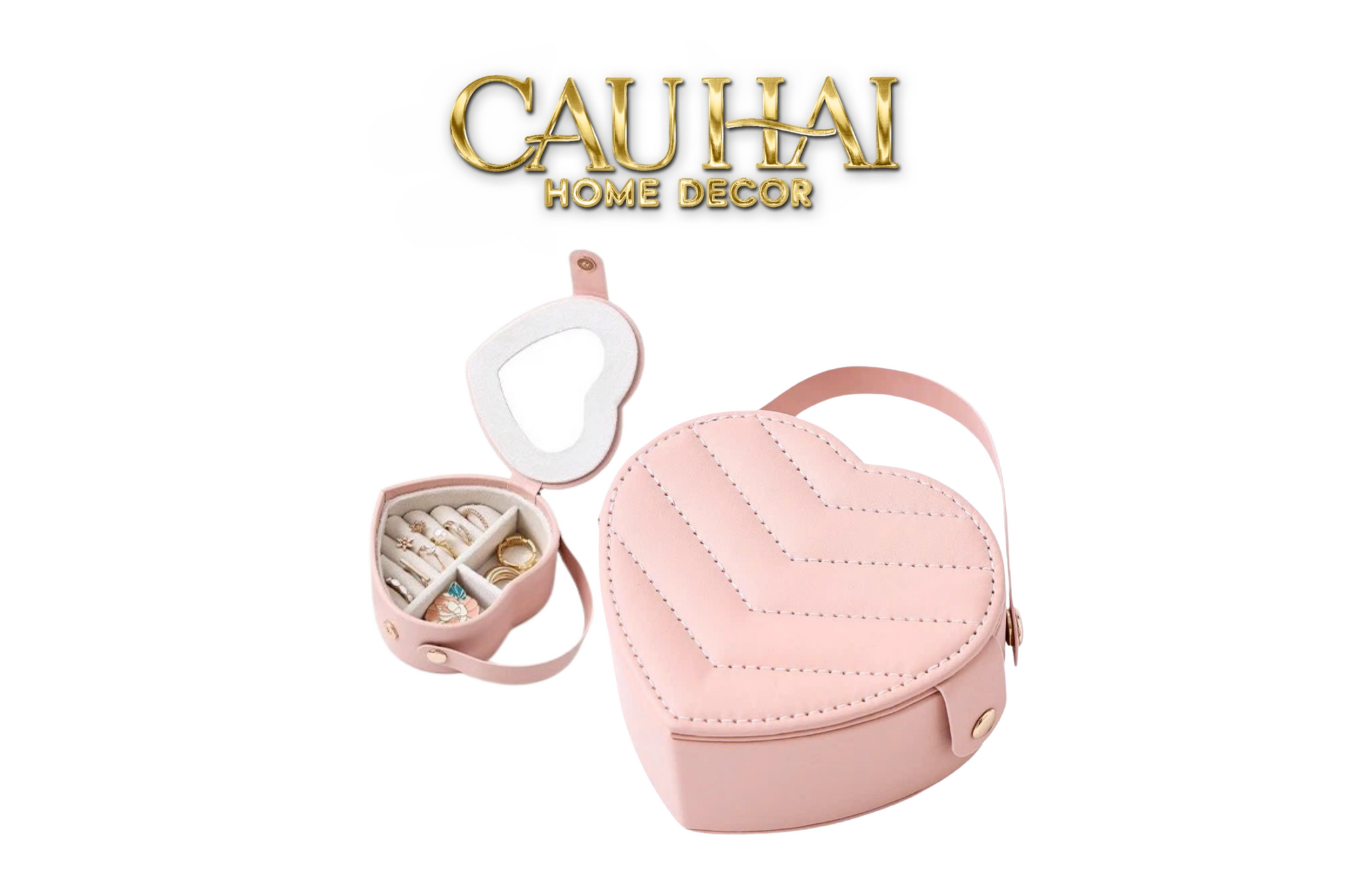 HAUTE FOLIE - HỘP TRANG SỨC MINI  D'AMOUR CREAMY PEACH