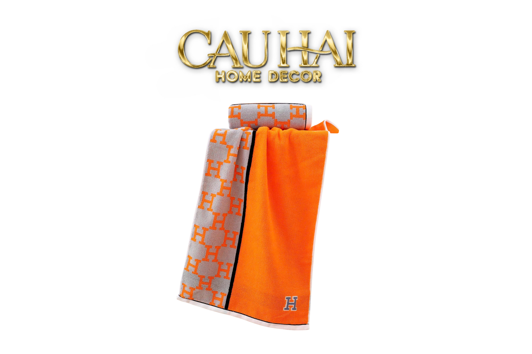 SET 2 KHĂN MẶT 40X90 - SIGNATURE H - SUN & SKY COLOR - FACE TOWEL-CẬU HAI HOME DECOR