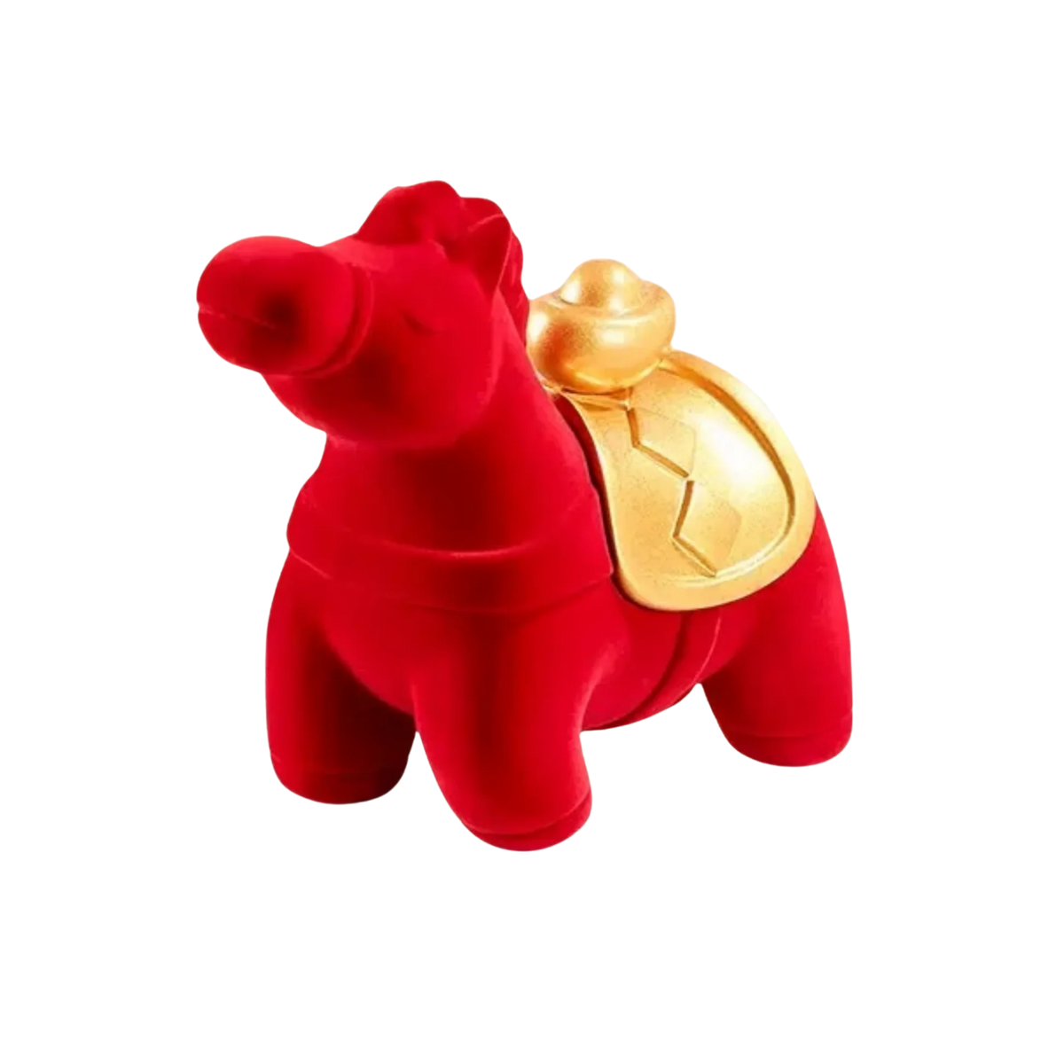 Tết Couture - Tượng Ngựa Nhung Đỏ Hồng Mã Nguyên Bảo Red Velvet Lucky Horse