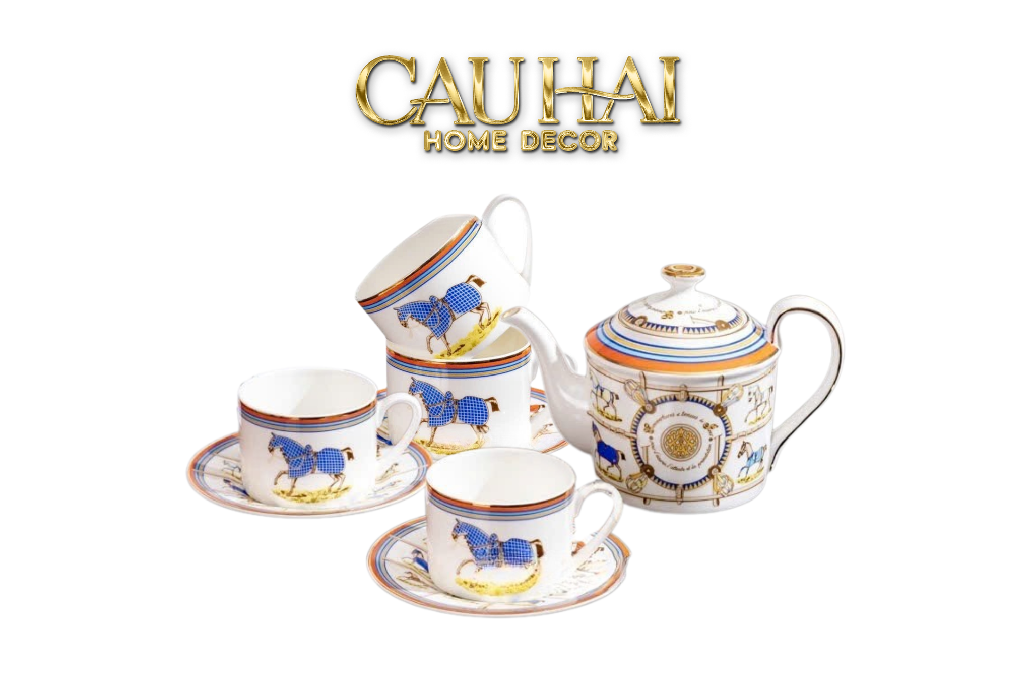 Home Couture - Set Bình Trà Her.M 9 Pcs-CẬU HAI HOME DECOR