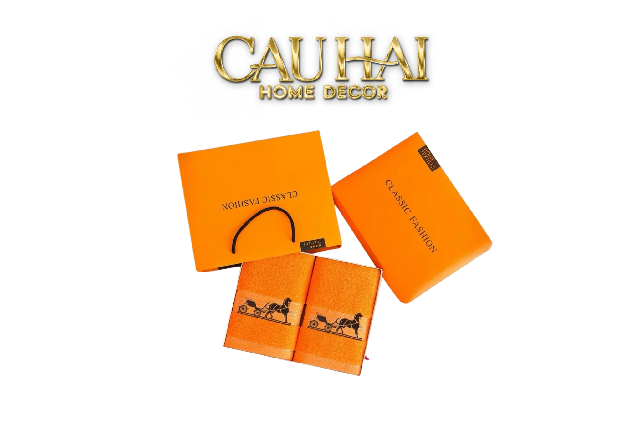SET 2 KHĂN MẶT 40X90 - CHARIOTS CARRIAGE - FACE TOWEL FULL BOX