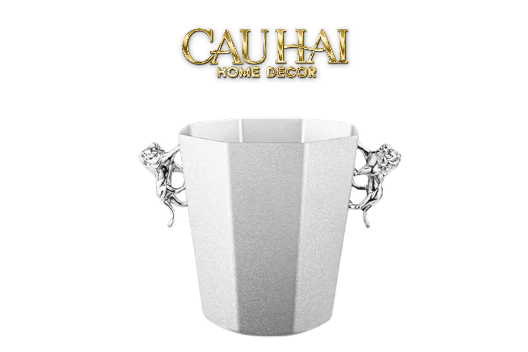 HOME COUTURE - XÔ ĐÁ GOLD LION ICE BUCKET - CẬU HAI HOME DECOR