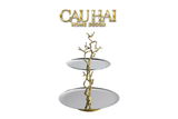 HOME COUTURE - ELYSIAN PLATINUM 2-TIER PLATE SS25