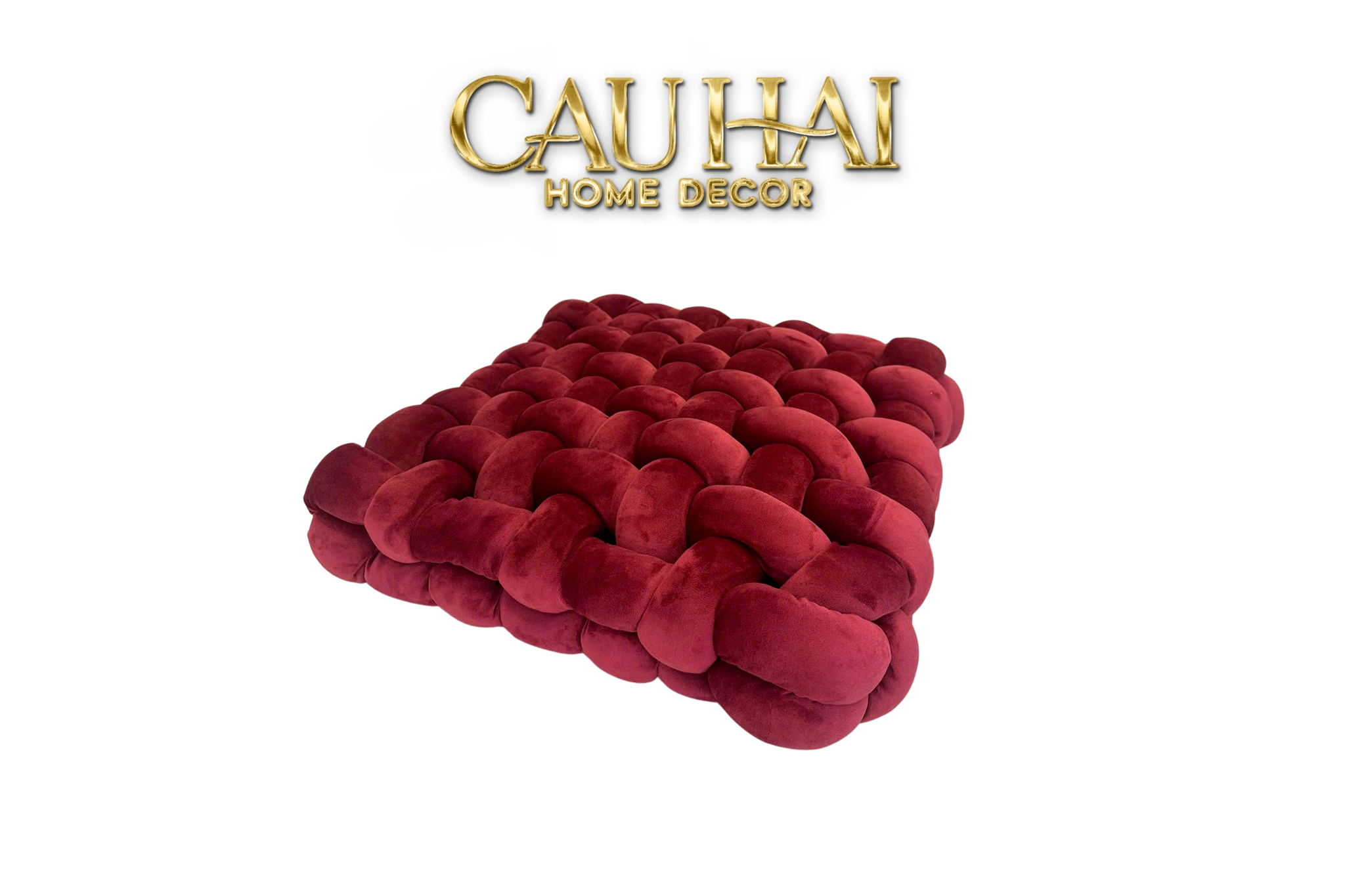 GỐI ĐAN SWEET BURGUNDY BISCUITS